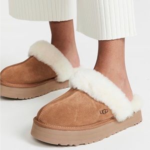 UGG Chestnut Platform Disquette Slipper